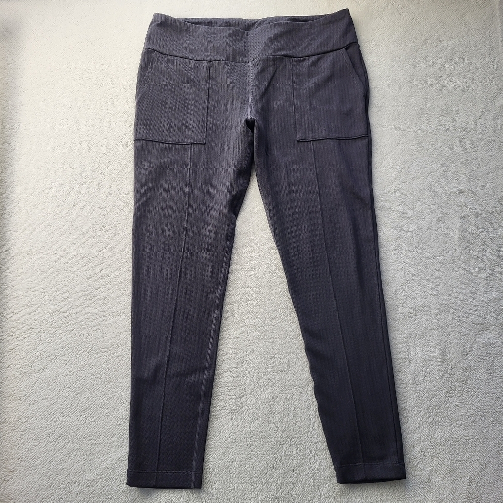 Mondetta Straight Leg/Skinny Pull On Pants With Stripes Women's Size XL